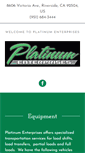 Mobile Screenshot of platinum-enterprises.com